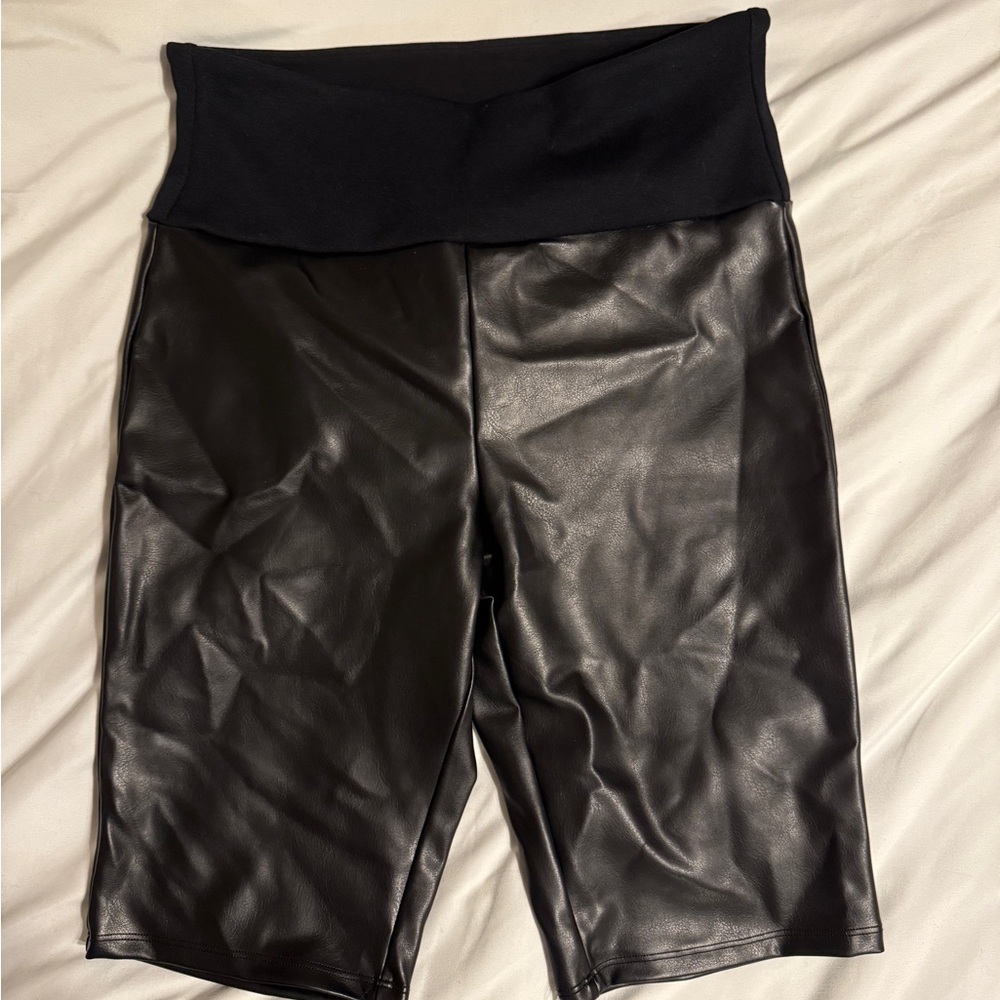 SPANX High Waist Black Shorts